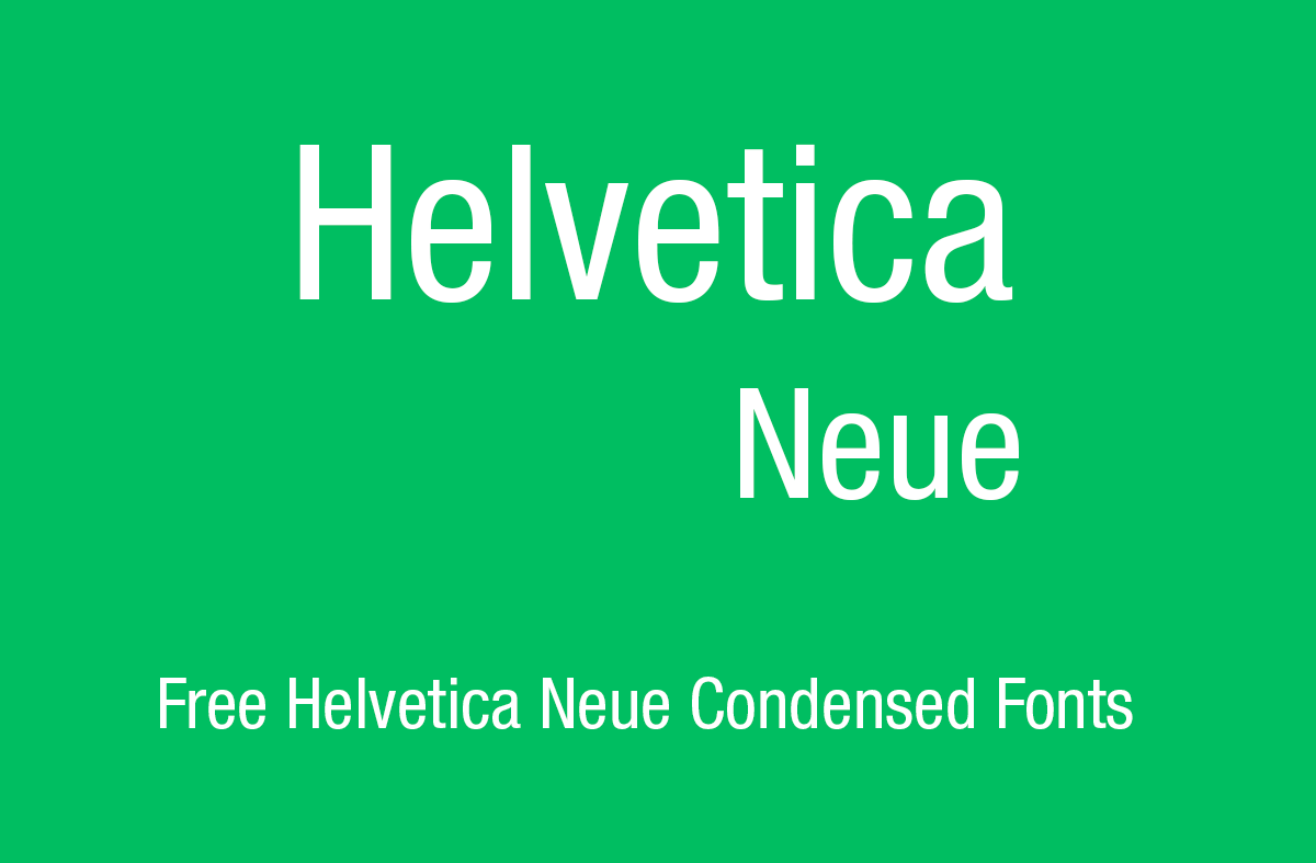 Helvetica Neue Condensed Download Mac